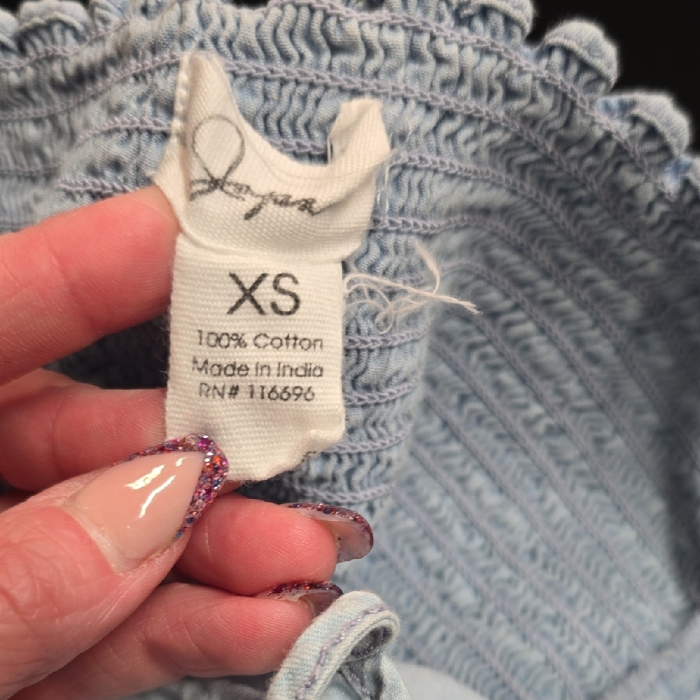 Elegant Japana Light Blue Button-Front Mini Dress - Picture 8 of 8